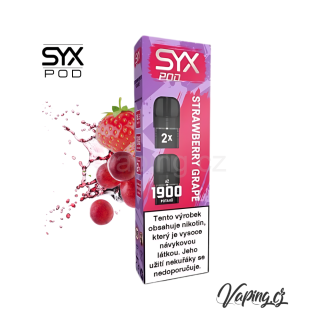 SYX POD 2x cartridge - STRAWBERRY GRAPE (jahoda a hroznové víno) 16,5mg