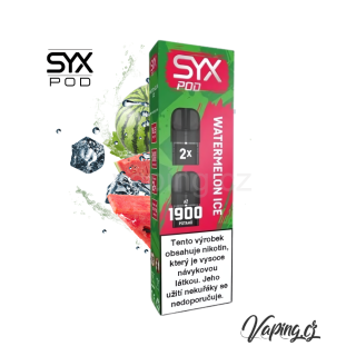 SYX POD 2x cartridge - WATERMELON ICE (ledový vodní meloun) 16,5mg
