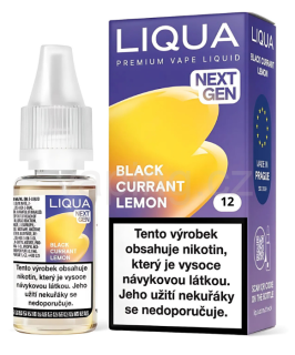 LIQUA NEXTGEN Black Currant Lemon 10ml - 12mg (černý rybíz a citron)