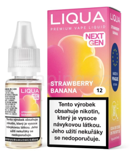 LIQUA NEXTGEN Strawberry Banana 10ml - 12mg (jahoda s banánem)