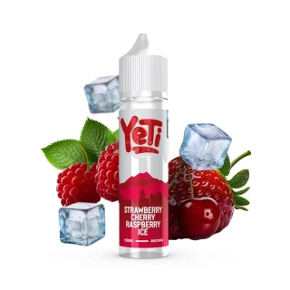 Příchuť Yeti Summit Series STRAWBERRY CHERRY RASPBERRY ICE (ledová jahoda, třešeň a malina) 60/10ml