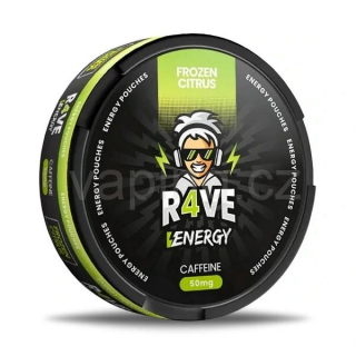 R4VE ENERGY kofeinové sáčky FROZEN CITRUS (50mg)
