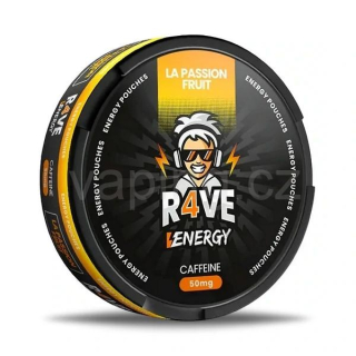R4VE ENERGY kofeinové sáčky LA PASSION FRUIT (50mg)