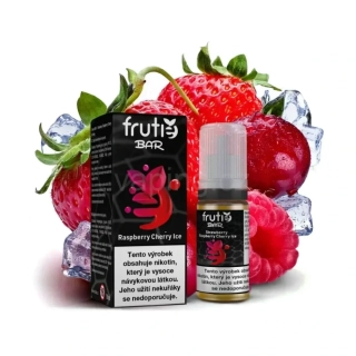 Frutie Bar Salt e-liquid STRAWBERRY RASPBERRY CHERRY ICE (chladivá jahoda, malina a třešeň) 20mg