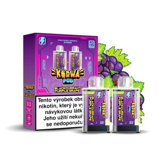 Kurwa POD - BLACKCURRANT PURPLE GRAPE (rybíz a hroznové víno) 2x 2ml