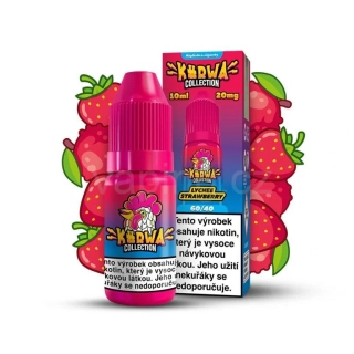 Kurwa Salt e-liquid LYCHEE STRAWBERRY (liči a jahoda) 20mg