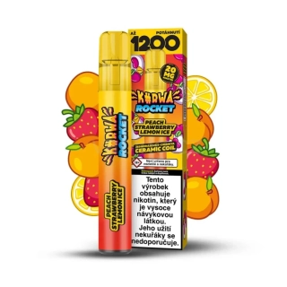 Reymont Kurwa Rocket 1200 PEACH STRAWBERRY LEMON ICE 20mg