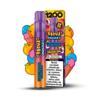 Reymont Kurwa Rocket 1200 ORANGE PEACH ICE CREAM 20mg