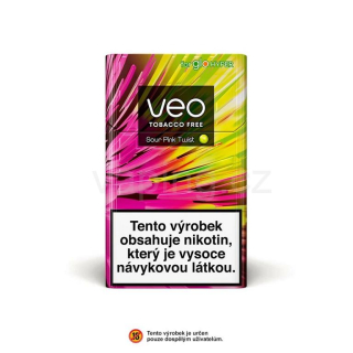 Glo VEO - SOUR PINK TWIST bylinná náplň (krabička 20ks)