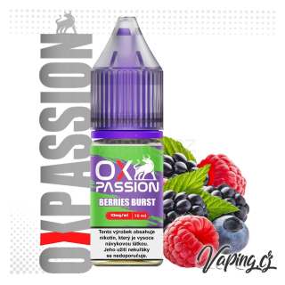OXVA Ox Passion - BERRIES BURST 10ml (borůvka, malina a ostružina) 10mg