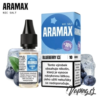 ARAMAX Salt Nic - BLUEBERRY ICE 10ml (ledová borůvka) 10mg