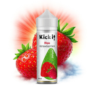 KICKIT aroma RIPE STRAWBERRIES (zralé jahody) 60/10ml