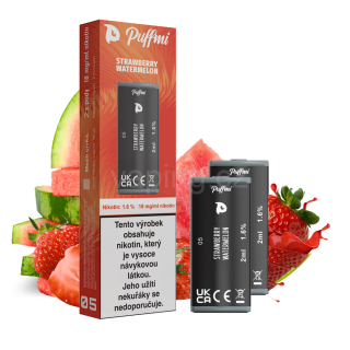 PUFFMI POD 2x cartridge - STRAWBERRY WATERMELON (jahoda & vodní meloun) 18mg