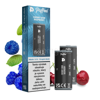 PUFFMI POD 2x cartridge - CHERRY SOUR RASPBERRY (třešeň & kyselá malina) 18mg