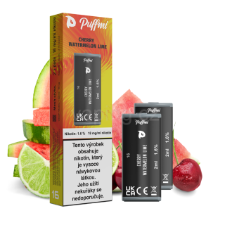 PUFFMI POD 2x cartridge - CHERRY WATERMELON LIME (třešeň vodní meloun & limetka) 18mg