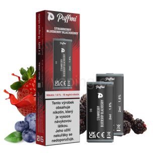 PUFFMI POD 2x cartridge - STRAWBERRY BLUEBERRY BLACKBERRY (jahoda borůvka & ostružina ) 18mg
