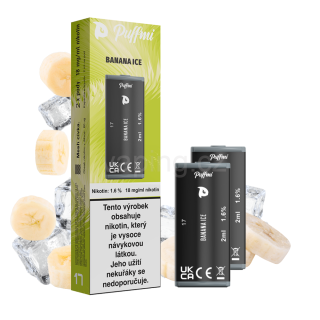 PUFFMI POD 2x cartridge - BANANA ICE (ledový banán) 18mg