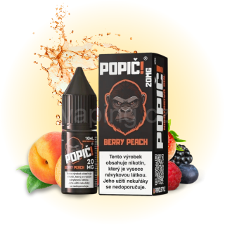 POPIČ! Salt BERRY PEACH 20mg (bobule & broskev) 10ml