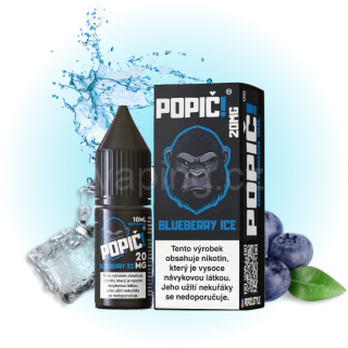 POPIČ! Salt BLUEBERRY ICE 20mg (ledová borůvka) 10ml