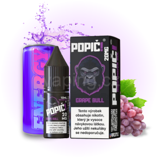 POPIČ! Salt GRAPE BULL 20mg (hroznový enegetický nápoj) 10ml