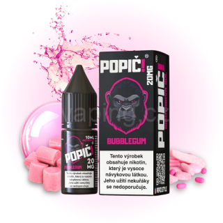 POPIČ! Salt BUBBLEGUM 20mg (žvýkačka) 10ml