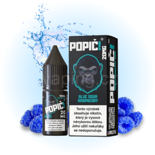 POPIČ! Salt BLUE SOUR RASPBERRY 20mg (modrá kyselá malina) 10ml