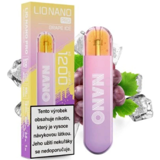 LIO NANO PRO jednorázová e-cigareta GRAPE ICE (hroznové víno) 16mg