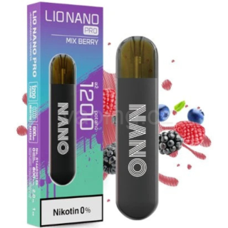 LIO NANO PRO jednorázová e-cigareta MIX BERRY (mix bobulí) 0mg