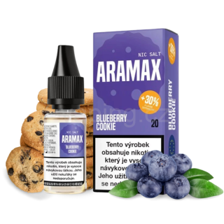ARAMAX Salt Nic - BLUEBERRY COOKIE 10ml (borůvková sušenka) 20mg