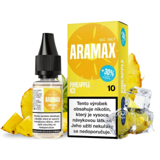 ARAMAX Salt Nic - PINEAPPLE ICE 10ml (ledový ananas) 10mg