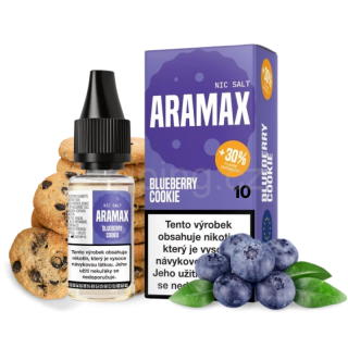 ARAMAX Salt Nic - BLUEBERRY COOKIE 10ml (borůvková sušenka) 10mg