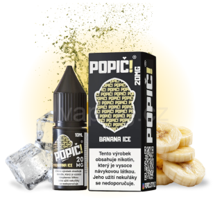 POPIČ! Salt BANANA ICE 20mg (ledový banán) 10ml