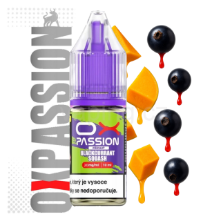 OXVA Ox Passion - BLACKCURRANT SQUASH 10ml (černý rybíz a medová dýně) 20mg