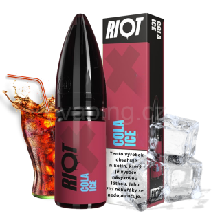 E-liquid Salt RIOT X s příchutí COLA ICE 10ml (ledová cola) 10mg