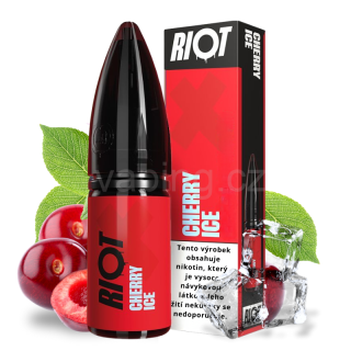 E-liquid Salt RIOT X s příchutí CHERRY ICE 10ml (ledová třešeň) 5mg