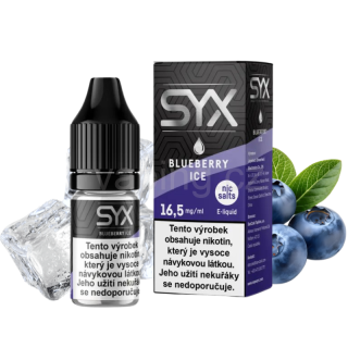 E-liquid Salt SYX 16,5mg BLUEBERRY ICE (ledová borůvka) 10ml