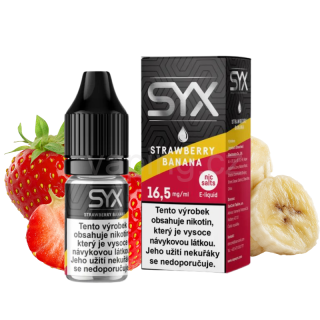 E-liquid Salt SYX 16,5mg STRAWBERRY BANANA (jahoda a banán) 10ml