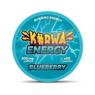 Kurwa Energy kofeinové sáčky BLUEBERRY (100mg/sáček)