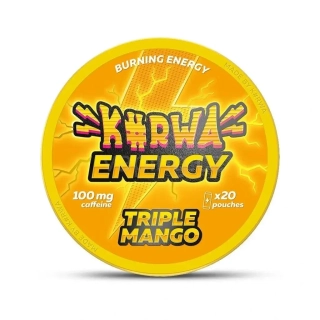 Kurwa Energy kofeinové sáčky TRIPLE MANGO (100mg/sáček)
