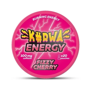 Kurwa Energy kofeinové sáčky FIZZY CHERRY (100mg/sáček)