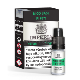 Imperia Fifty Nico Base (50VG/50PG) 5x10ml 6mg
