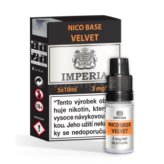 Imperia Velvet Nico Base (80VG/20PG) 5x10ml 3mg