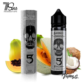 Aroma 7 Sins Shake&Vape 5 Völlerei (obžerství) - Meloun, papája a kokosový ořech 10ml