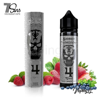 Aroma 7 Sins Shake&Vape 4 Neid (závist) - Maliny, jahody a borůvky 10ml