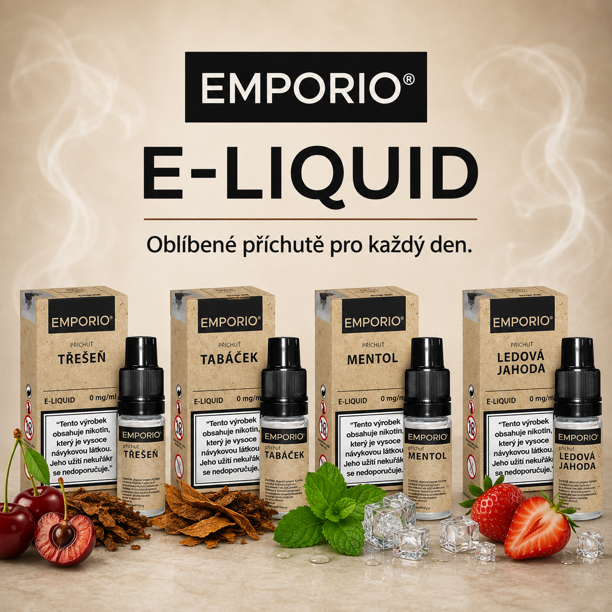 Emporio klasické e-liquidy